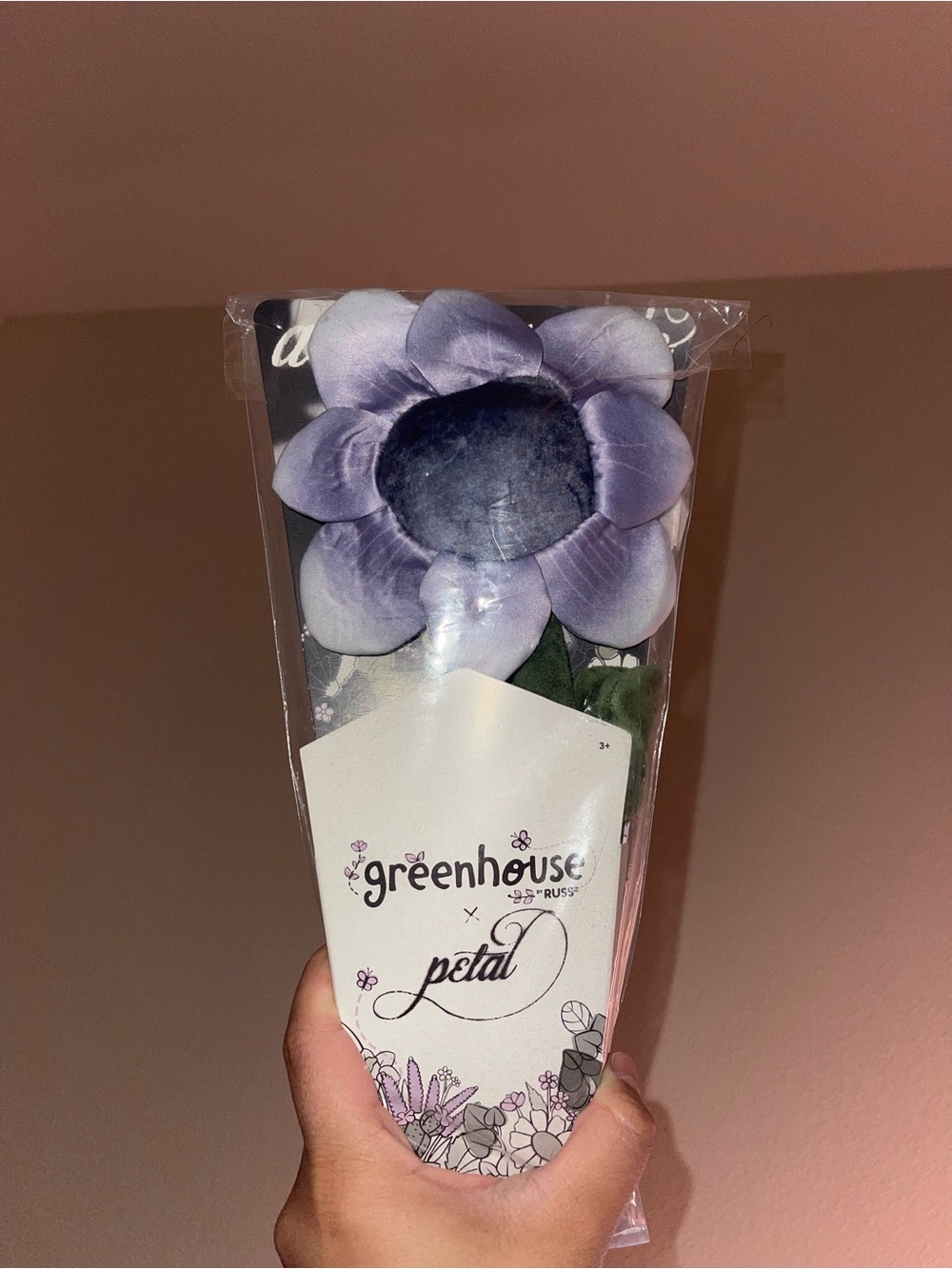Ariana Grande Purple and Black Petal Flower Greenhouse “Russ” X Ariana Grande